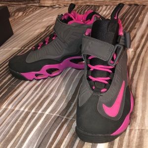 Nike pink/grey/black shoes